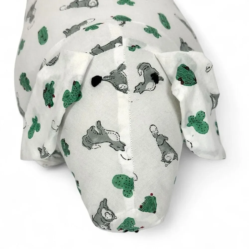 Roller Rabbit Little Piglet Kids Pillow Toy White Green Cotton India